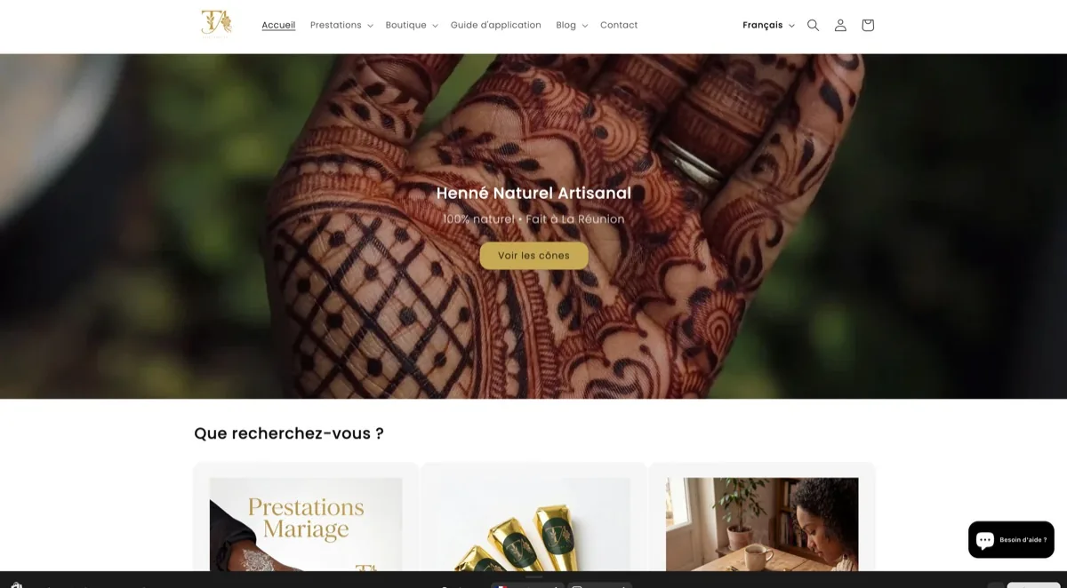 Site web et branding Tiitoune Art · réalisation AF Prod