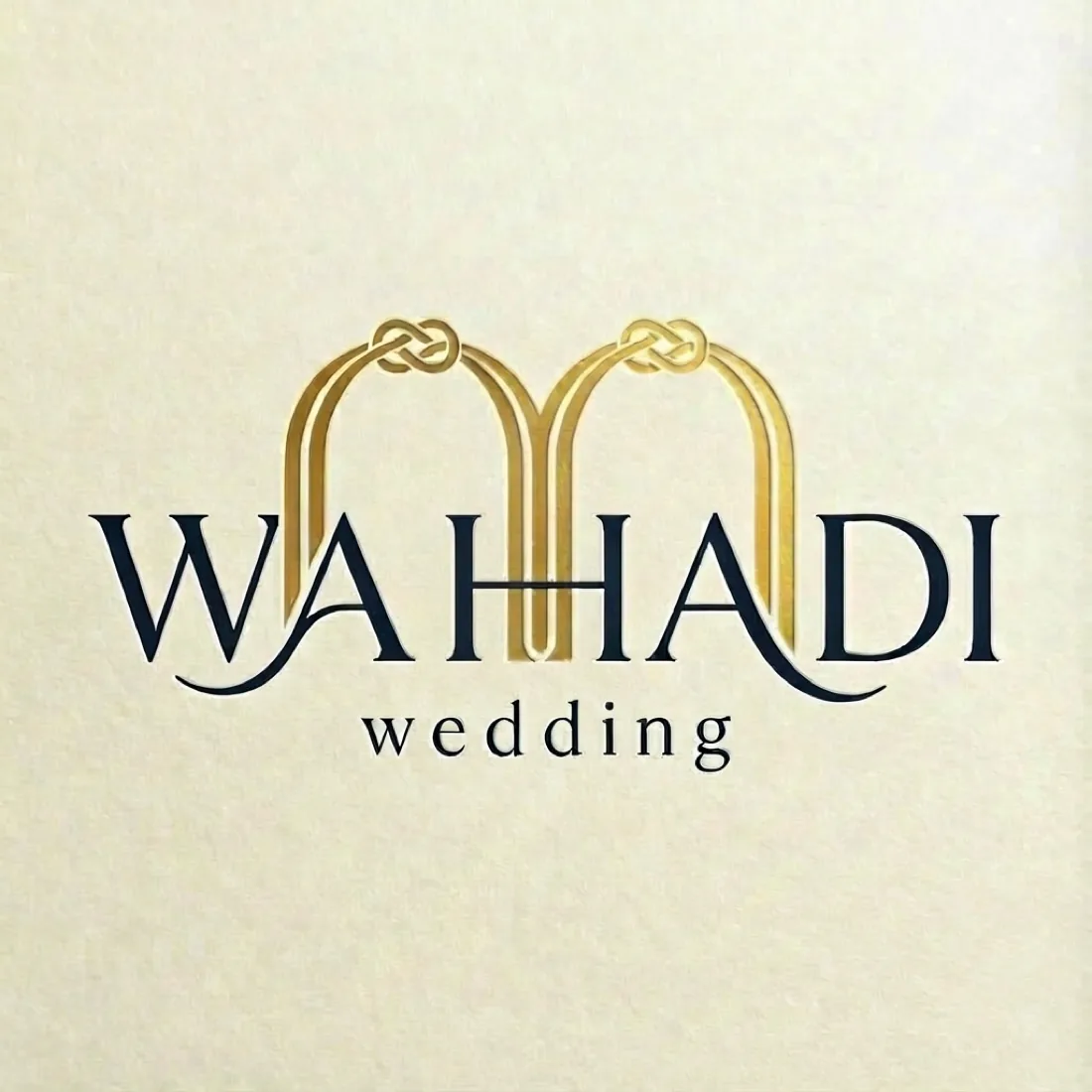 Création de logo Wahadi Wedding · réalisation AF Prod